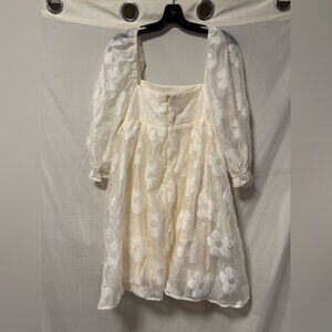 Big Hit Daisy Ivory Baby Doll Dress Size Large
